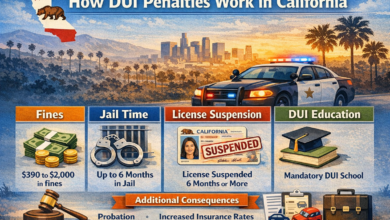 How DUI Penalties Work in California